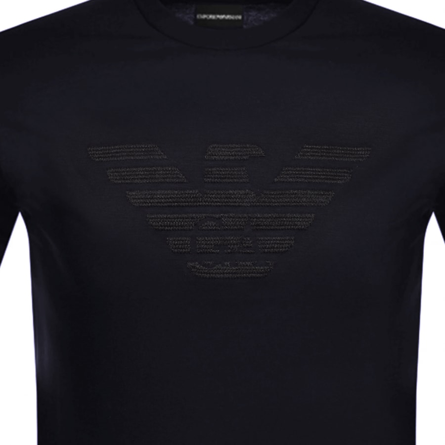 Alternative Image for ProductEmporio Armani Crew Neck Logo T Shirt Navy3
